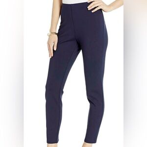 Lilly Pulitzer Navy Nigra Leggings with Slit Pockets - Sz Medium EUC